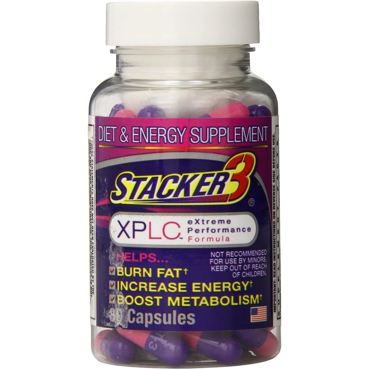 Original Stacker 3 XPLC Extreme Performance Formula, 80 Capsules - Suppviv