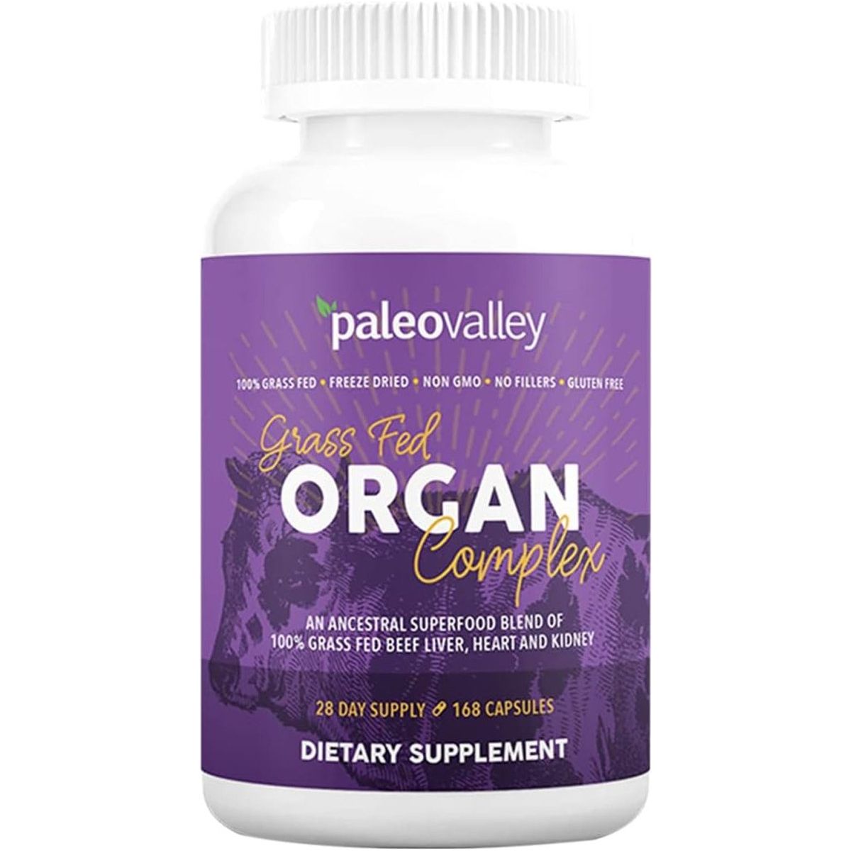 Paleovalley Grass Fed Beef Organ Complex 1 Bottle - Suppviv
