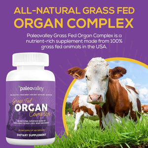Paleovalley Grass Fed Beef Organ Complex 1 Bottle - Suppviv