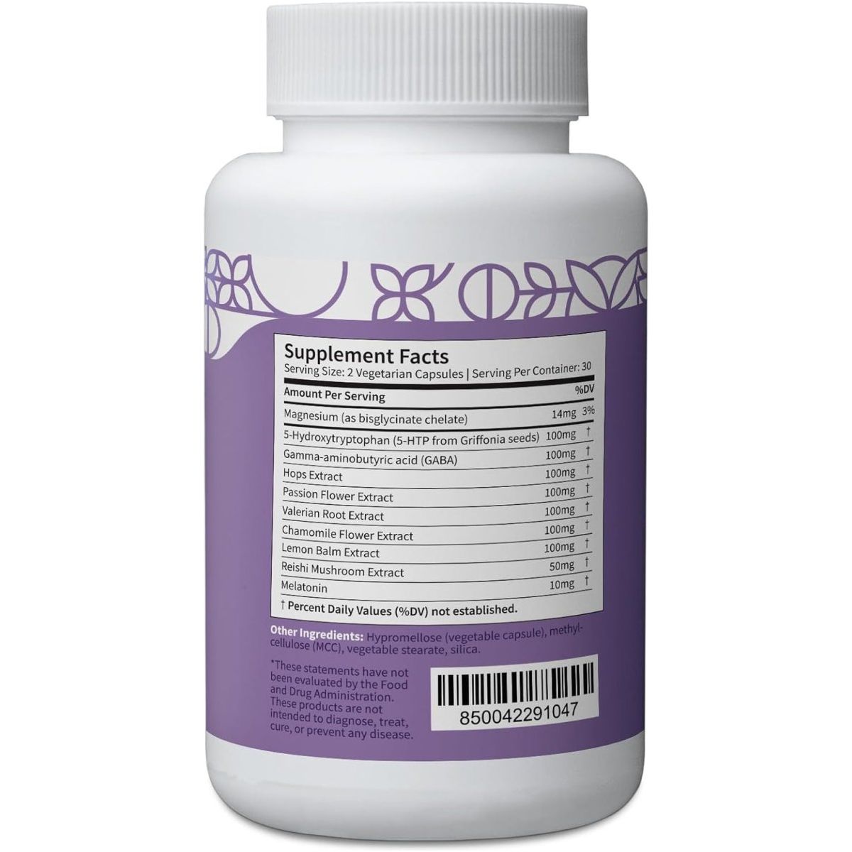 Pattern Wellness Sleep + Restore Supplement - Promotes Deep, Slow - Wave Sleep 60 Capsules - Suppviv