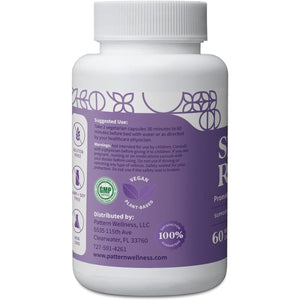 Pattern Wellness Sleep + Restore Supplement - Promotes Deep, Slow - Wave Sleep 60 Capsules - Suppviv