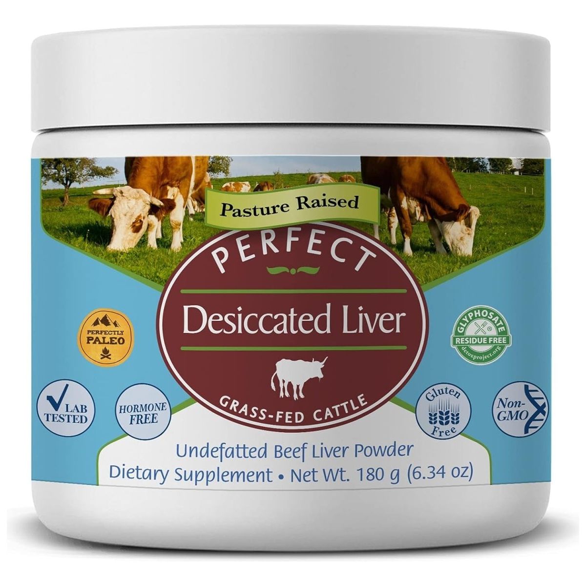 Perfect Supplements – Perfect Desiccated Liver Powder – 180 Grams - Suppviv