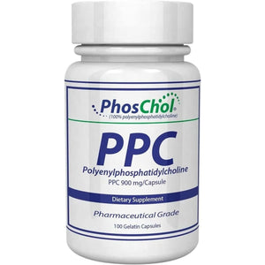 Phoschol PPC Polyenyl Phosphatidylcholine Choline Supplement 900Mg 100 Gelatin Capsules - Suppviv