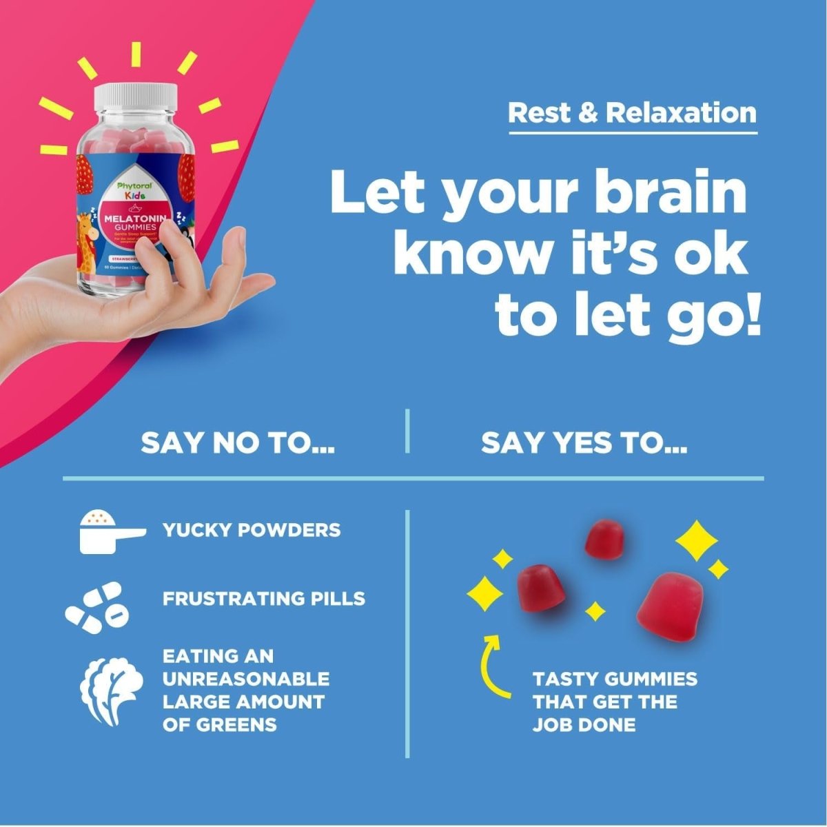 Phytoral Kids Melatonin 1Mg Gummy Vitamins - 60 Gummies - Suppviv