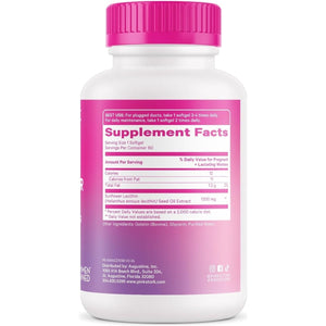 Pink Stork Sunflower Lecithin Supplement - 1200 Mg for Clogged Milk Ducts - Supports Breast Milk Flow - 60 Softgels - Suppviv