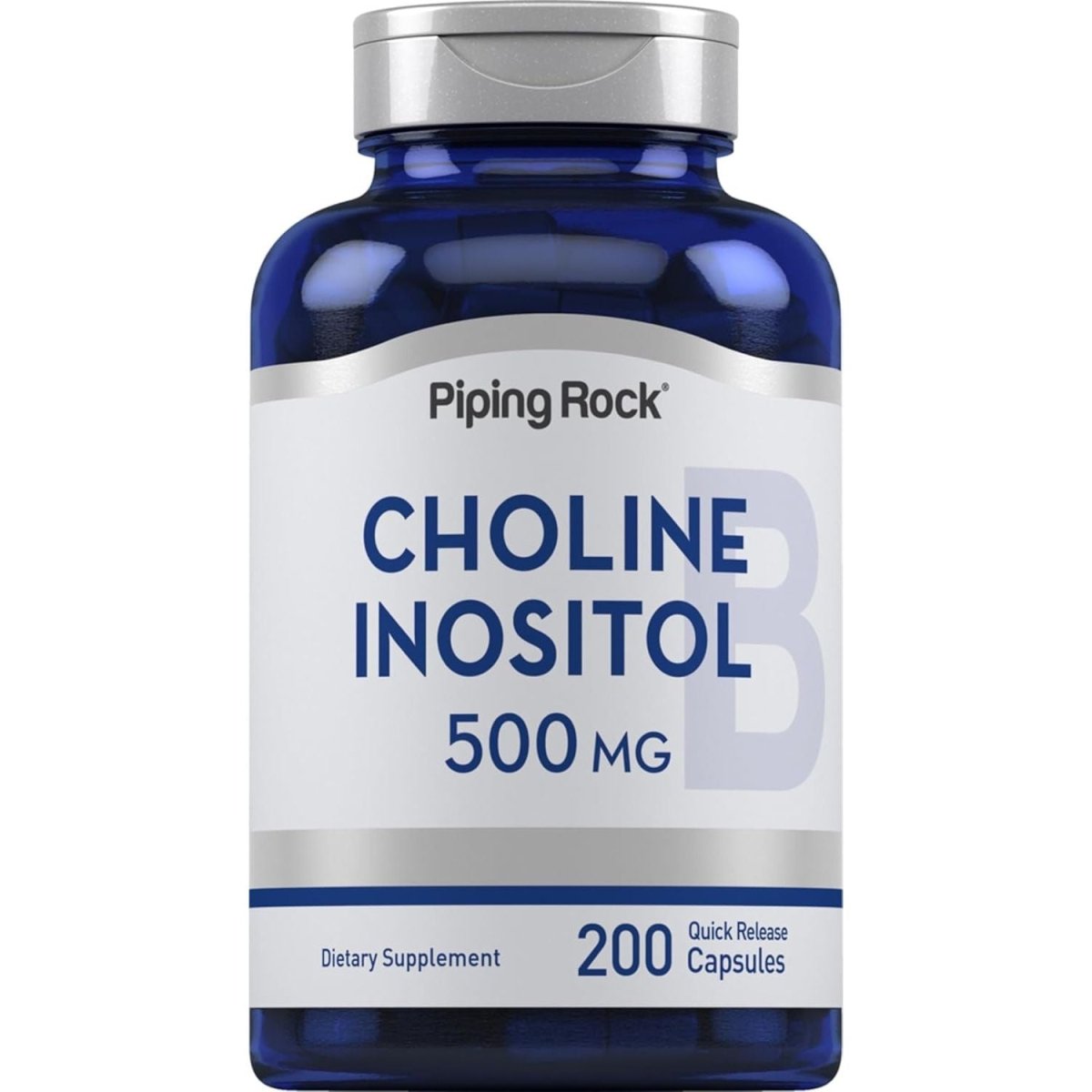 Piping Rock Choline Inositol Supplements | 500Mg | 200 Capsules | Choline Bitartrate & Myo - Inositol | Non - Gmo, Gluten Free - Suppviv