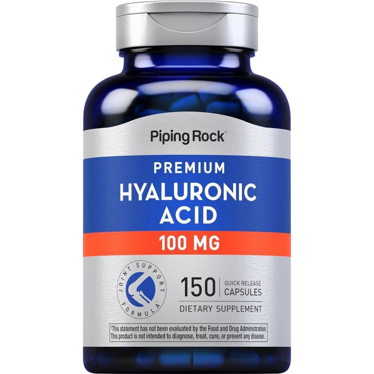 Piping Rock Hyaluronic Acid Capsules | 100Mg | 150 Count | Premium Formula | Non - Gmo, Gluten Free Supplement - Suppviv