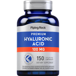 Piping Rock Hyaluronic Acid Capsules | 100Mg | 150 Count | Premium Formula | Non - Gmo, Gluten Free Supplement - Suppviv