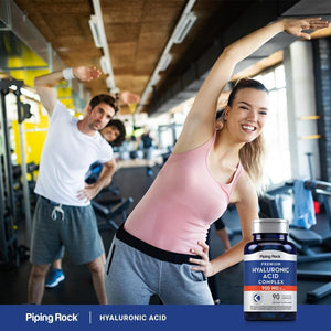 Piping Rock Hyaluronic Acid Supplement 900Mg | 90 Capsules | Complex with MSM | Non - Gmo, Gluten Free - Suppviv