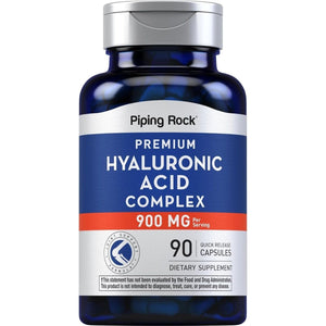 Piping Rock Hyaluronic Acid Supplement 900Mg | 90 Capsules | Complex with MSM | Non - Gmo, Gluten Free - Suppviv