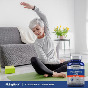 Piping Rock Hyaluronic Acid with MSM | 1000Mg | 160 Capsules | Non - Gmo and Gluten Free Supplement - Suppviv