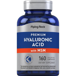 Piping Rock Hyaluronic Acid with MSM | 1000Mg | 160 Capsules | Non - Gmo and Gluten Free Supplement - Suppviv