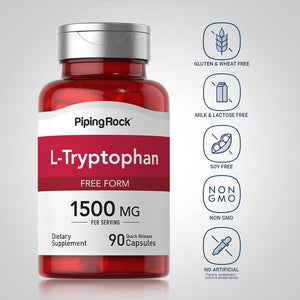 Piping Rock L - Tryptophan 1500 Mg | 90 Capsules - Suppviv