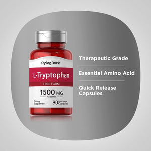 Piping Rock L - Tryptophan 1500 Mg | 90 Capsules - Suppviv