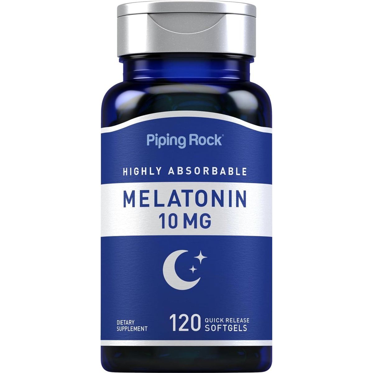 Piping Rock Melatonin 10Mg - 120 Capsules - Suppviv
