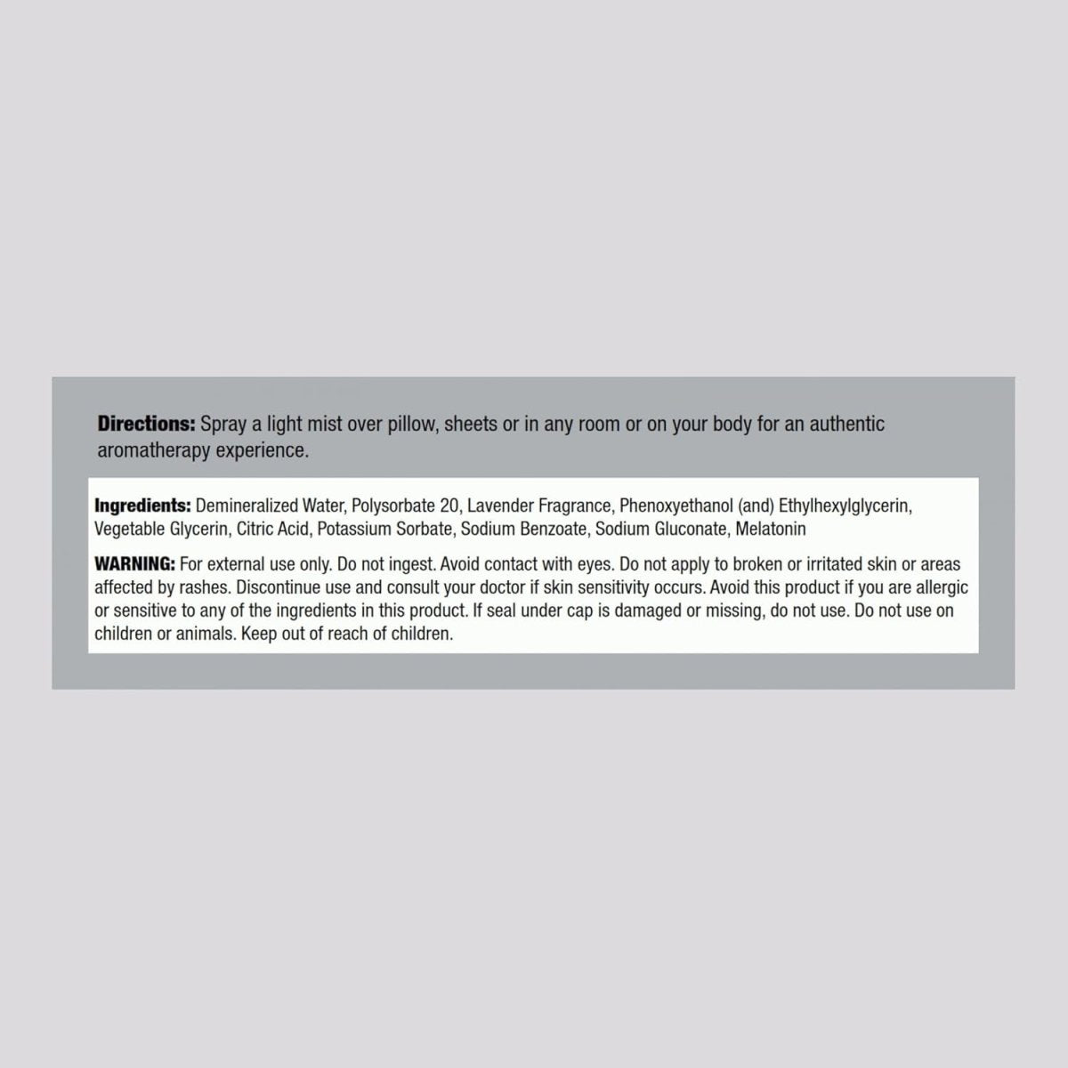 Piping Rock Melatonin Sleep Spray 8 Fl Oz with Melatonin & Lavender - Suppviv