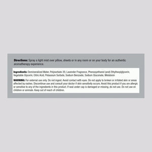 Piping Rock Melatonin Sleep Spray 8 Fl Oz with Melatonin & Lavender - Suppviv