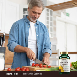 Piping Rock Sunflower Lecithin Softgel Capsules | 3600 Mg | 120 Count | Rich in Phosphatidylcholine | Soy Free, Non - Gmo, Gluten Free - Suppviv