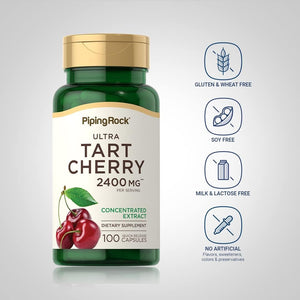 Piping Rock Tart Cherry Capsules | 2400 Mg | 100 Count | Concentrated Extract - Suppviv