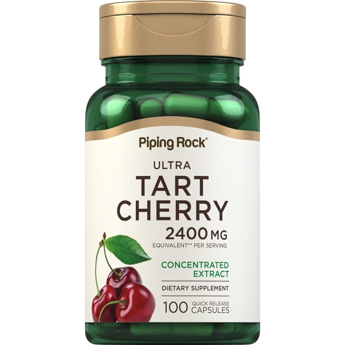 Piping Rock Tart Cherry Capsules | 2400 Mg | 100 Count | Concentrated Extract - Suppviv