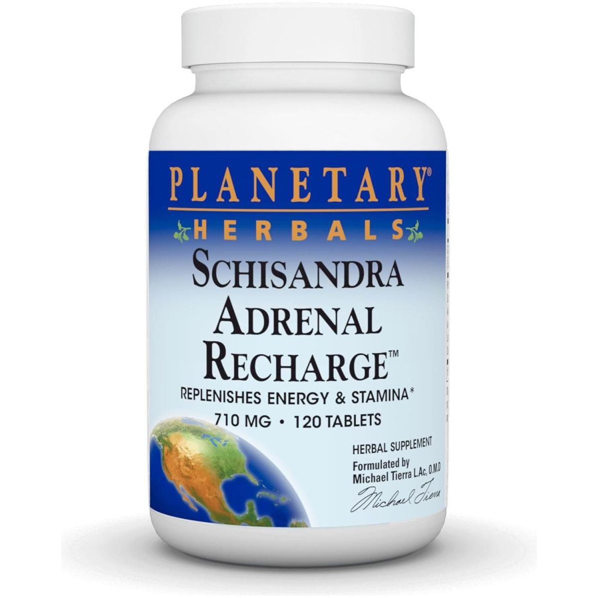 Planetary Herbals Schisandra Adrenal Complex 710Mg with Yam Rhizome, Poria Sclerotium & More - 120 Tablets - Suppviv