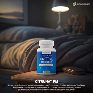 PM Night Time Weight Loss Supplement - Natural Weight Loss Pills Infused with Ashwagandha and More - 60 Capsules.