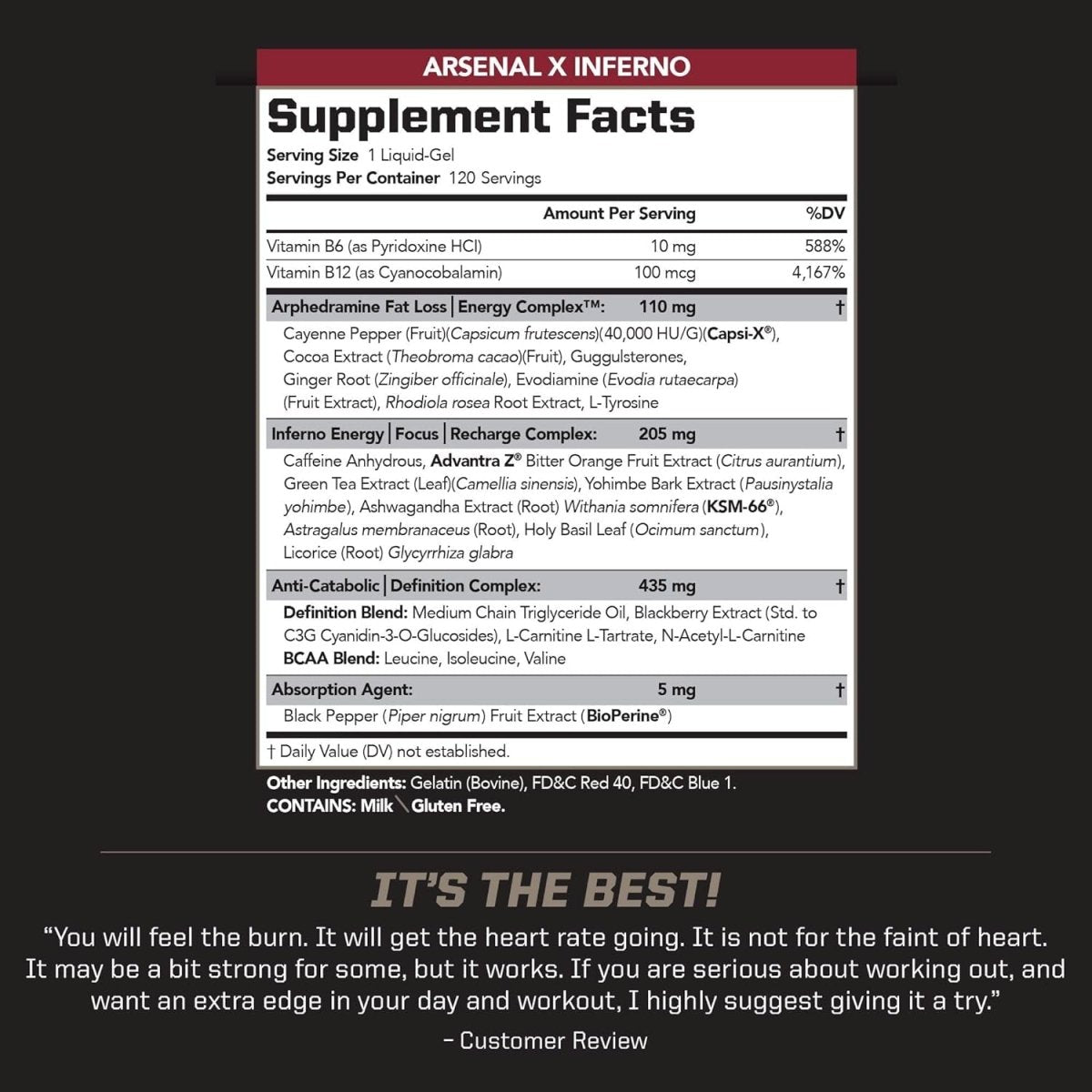 PMD Sports Arsenal X Inferno Superior Fast - Acting Liquid Gel Thermogenic 120 Liquid Gels - Suppviv