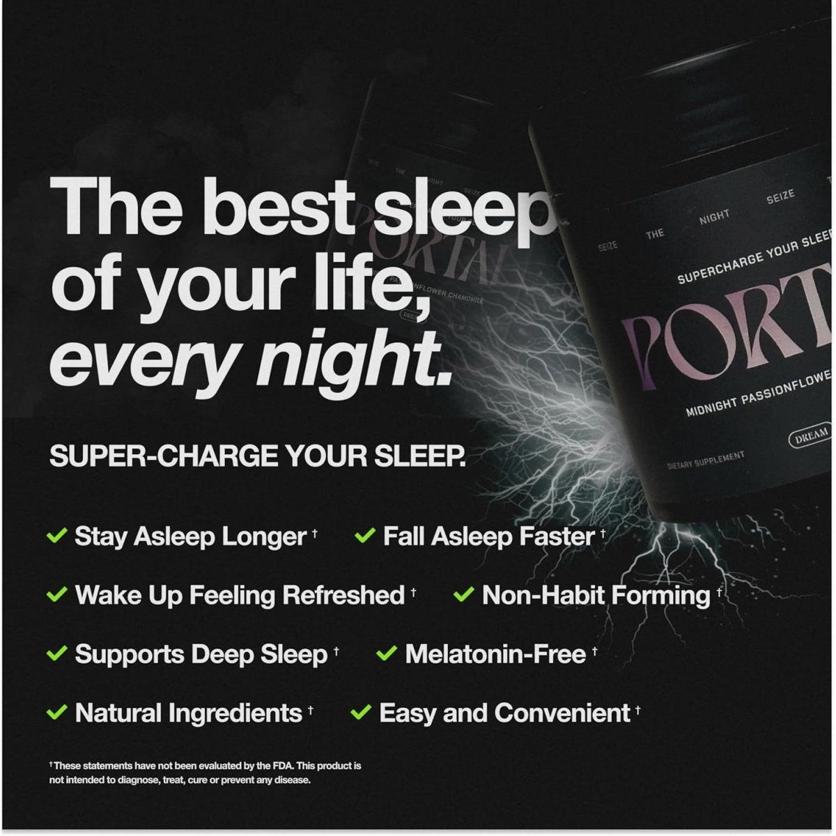 Portal ™ | Natural Sleep Onset Supplement - Deep Sleep & Calm Aid - Suppviv