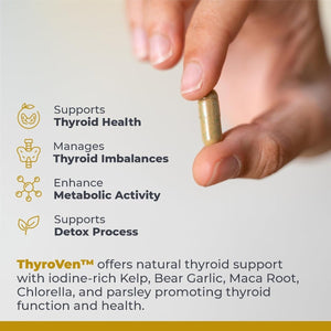 Premier Research Labs Thyroven - Thyroid Support for Women & Men 60 Capsules 1 PACK - Suppviv