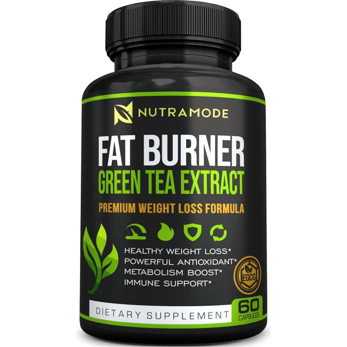 Premium Green Tea Extract Fat Burner Supplement with Egcg - Natural Appetite Suppressant - Suppviv