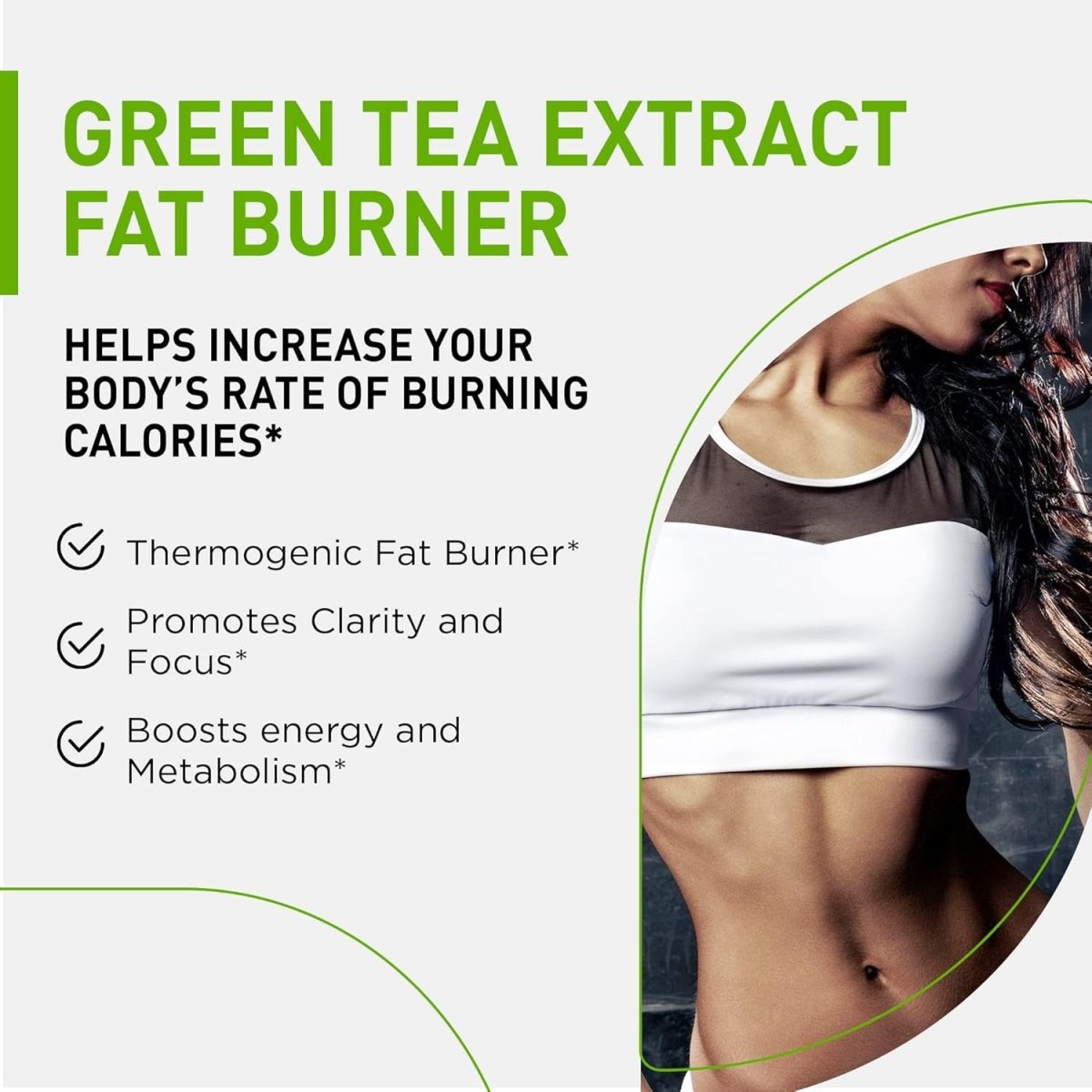 Premium Green Tea Extract Fat Burner Supplement with Egcg - Natural Appetite Suppressant - Suppviv