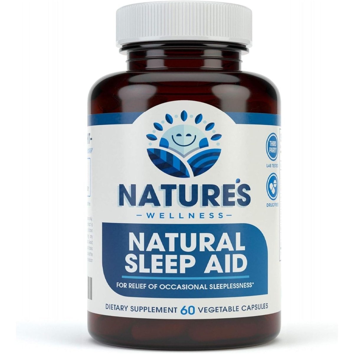 Premium Natural Sleep Aid for Adults - Effective Relief 60 Capsules - Suppviv