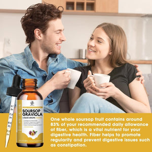 Premium Soursop Graviola for Digestion, Support Healthy Skin & Sleep 2 Fl Oz - Suppviv