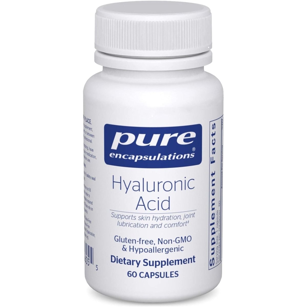 Pure Encapsulations Hyaluronic Acid - for Skin Hydration, Joint Lubrication & Joint Health* - 60 Capsules - Suppviv