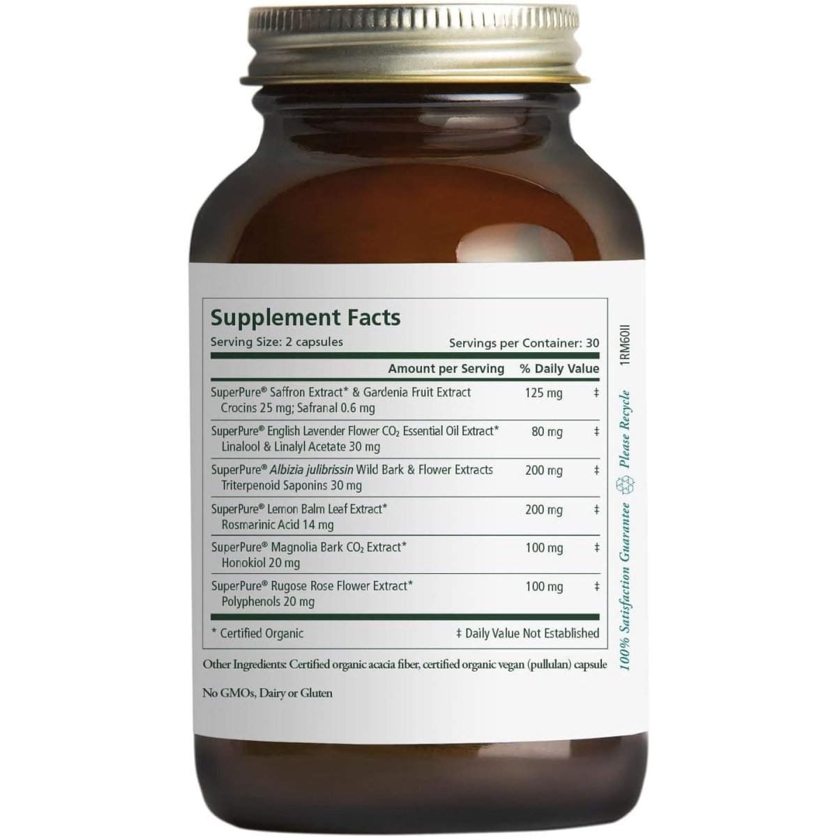 Pure Synergy Radiant Mood with Saffron, Lemon Balm, and Magnolia Bark (60 Capsules) - Suppviv