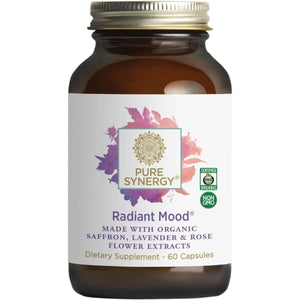 Pure Synergy Radiant Mood with Saffron, Lemon Balm, and Magnolia Bark (60 Capsules) - Suppviv