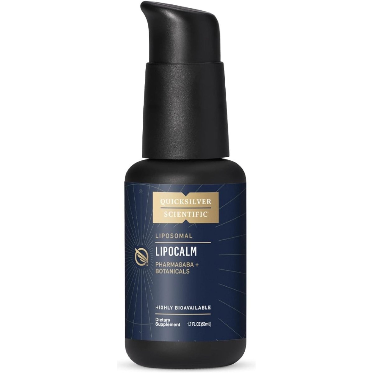 Quicksilver Scientific Lipocalm - Liposomal GABA with Herbs for Relaxation Support (1.7Oz / 50Ml) - Suppviv
