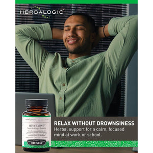 Quiet Mind Herb Capsules - Non - Sedating, Promotes a Feeling of Zen - Like Calm - Suppviv