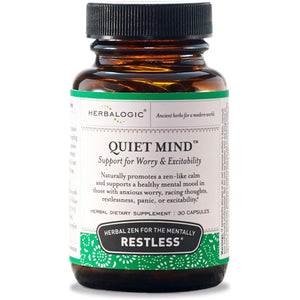 Quiet Mind Herb Capsules - Non - Sedating, Promotes a Feeling of Zen - Like Calm - Suppviv