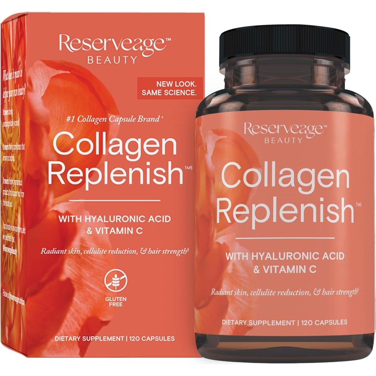 Reserveage Beauty, Collagen Supplement for Skin Care and Hair Growth, Supports Natural Elastin Production, (30 Servings) - Suppviv