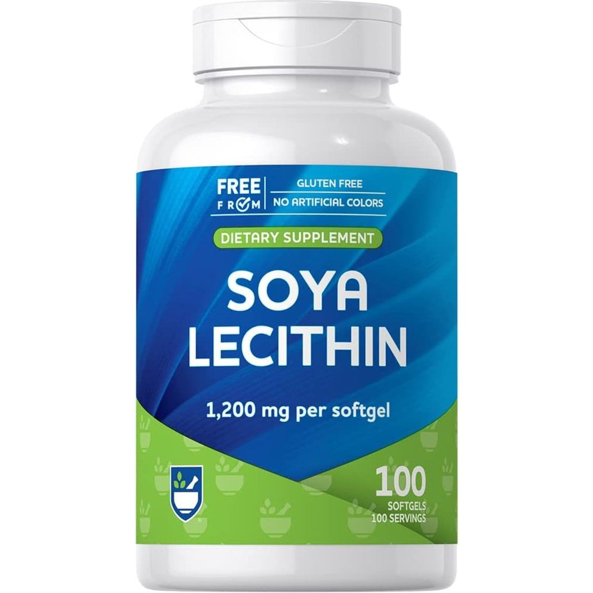 Rite Aid Lecithin Softgels 1200 Mg, 100 Count, to Support Brain Health and Cognitive Function in Men and Women - Suppviv
