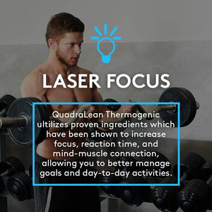 RSP Nutrition Quadralean Thermogenic Fat Burner for Men & Women, Weight Loss Supplement, 60 Serv.