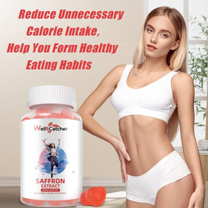 Saffron Gummies for Adults Kids - Organic Saffron Extract Supplement for Men & Women 30 Days Supply - Suppviv