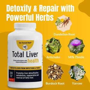 See Yourself Well Total Liver Health: Cleanse, Detox & Repair 1 PACK.