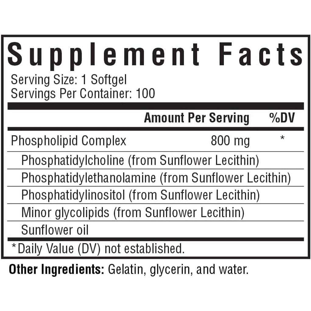 Seeking Health Optimal PC - Support Brain & Liver Health with Choline - 800 Mcg, 100 Softgels - Suppviv