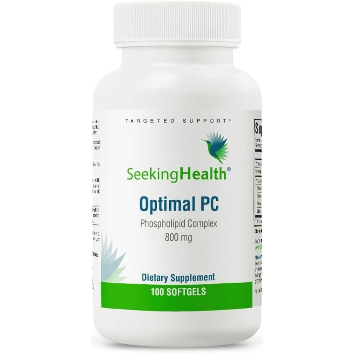 Seeking Health Optimal PC - Support Brain & Liver Health with Choline - 800 Mcg, 100 Softgels - Suppviv