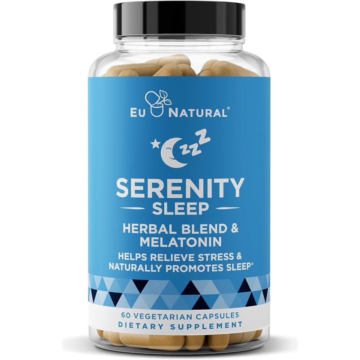 Serenity Sleep Natural Sleep Aid - 60 Vegan Soft Caps - Suppviv