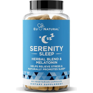 Serenity Sleep Natural Sleep Aid - 60 Vegan Soft Caps - Suppviv