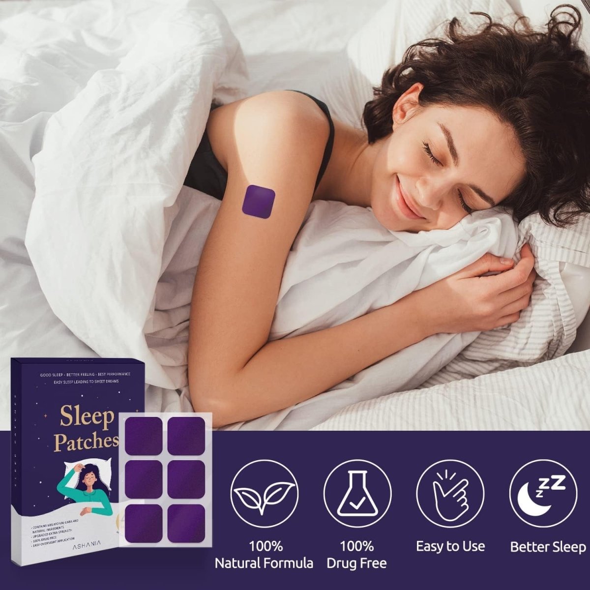 Sleep Patches for Adults - Premium Ingredients Upgraded 42 Patches Set - Suppviv