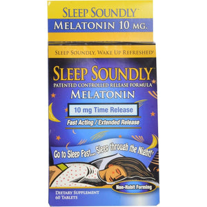 Sleep Soundly Melatonin 10Mg - Fast Acting & Extended Release Sleep Formula - Suppviv